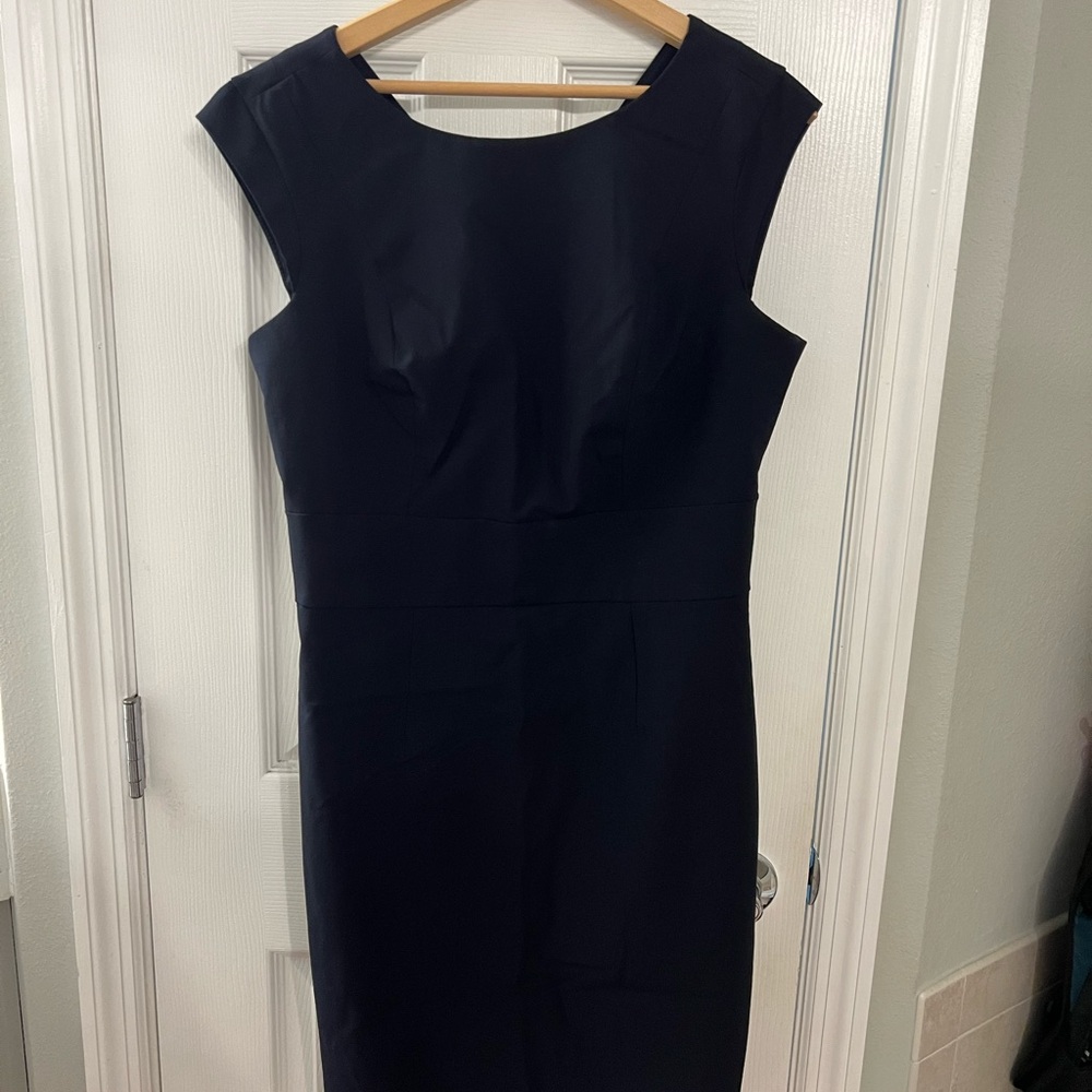 The Limited Navy Midi Dress